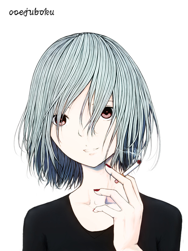 白髪タバコ