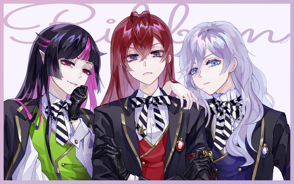 長髪リボン組