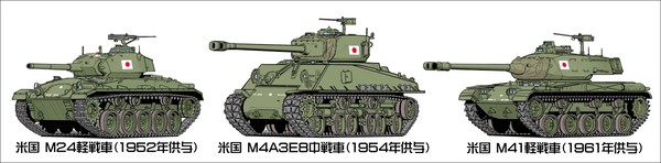 Fanbox 更新「日本戦車の系統樹② 米軍供与戦車」