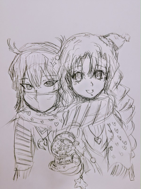 鬼滅落書き