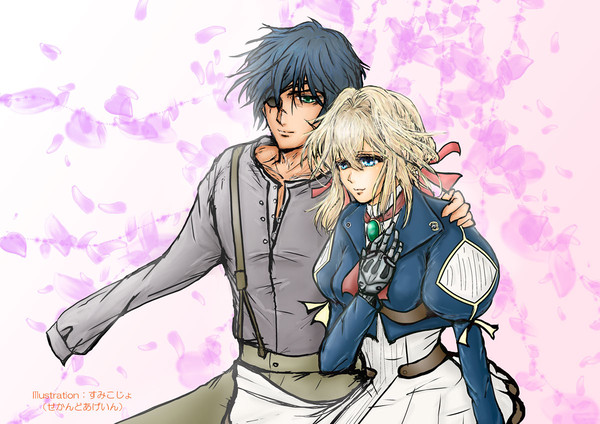 初描き ギルベルト&ヴァイオレット
