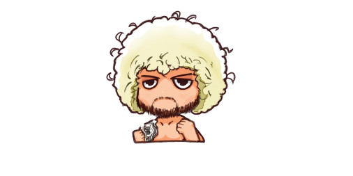 UFCのハビブ・ヌルマゴメドフ氏のデフォルメ絵