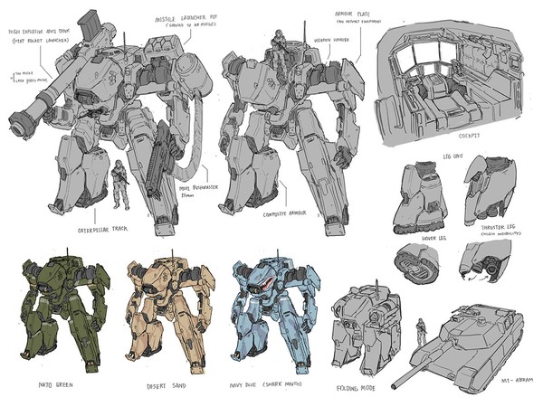 Mecha Sketch concept // Unit 00