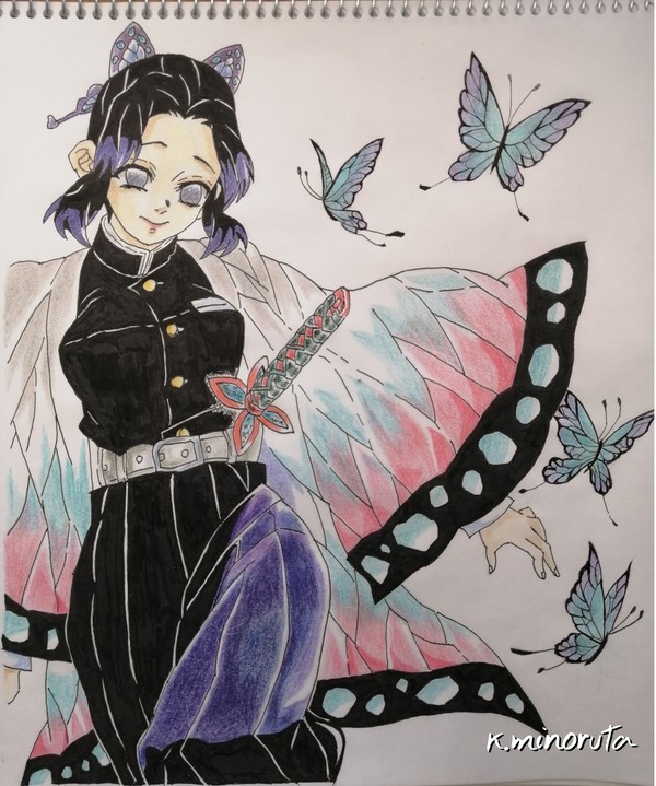 胡蝶しのぶイラスト