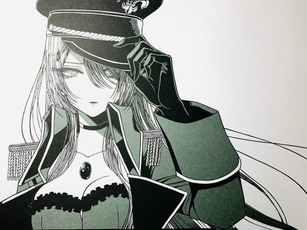 【切り絵】ブラックロベリア