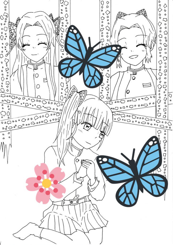 栗花落カナヲと胡蝶姉妹