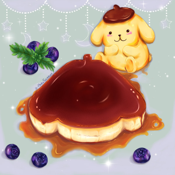 ブルーベリープリン