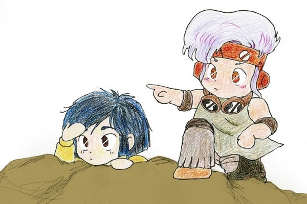 【二人旅】「あれだってば、見えるだろ？」「…目がいいんだな君は」