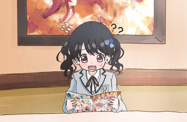 サイゼリヤの間違い探しに挑戦している小糸ちゃん