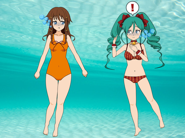 Ichika and Manatsu Underwater