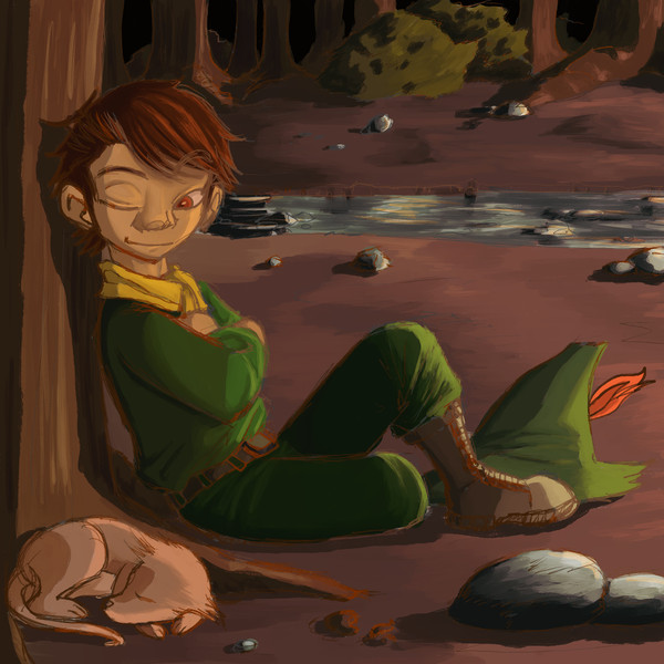 スナフキンとチチウ (Snufkin and Teety-woo
