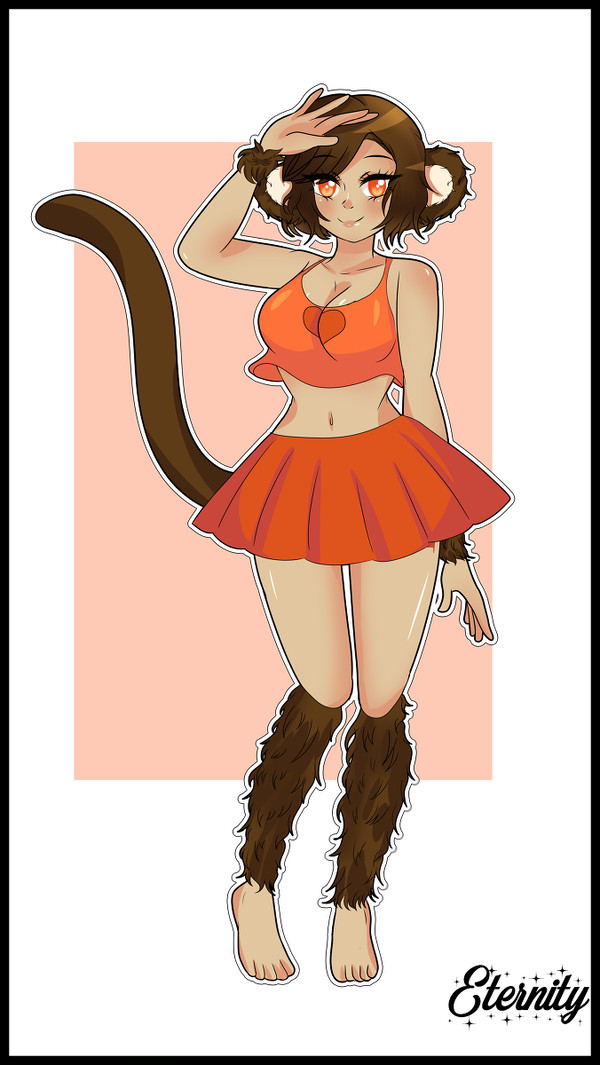 A monkey girl