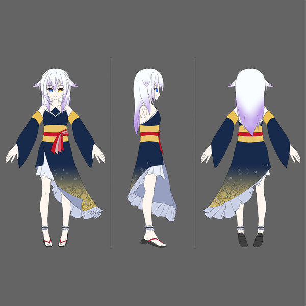 オリキャラ 三面図