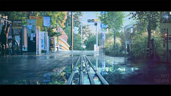 晴れ色の道
