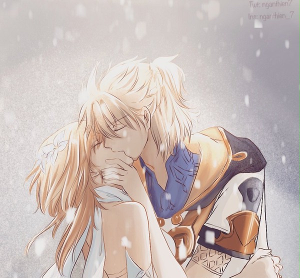 A kiss in the snow