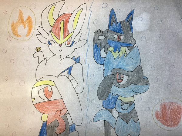 エースバーン&ルカリオ