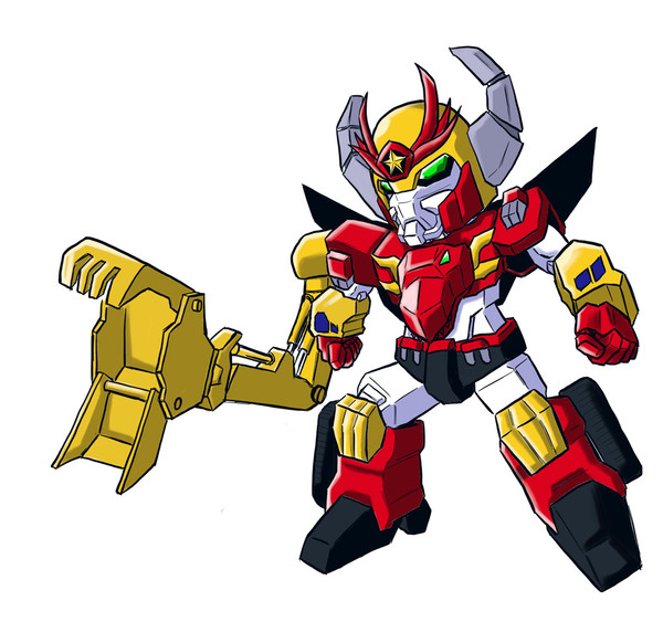 スーパーミニプラ　パワーダグオンが楽しみ過ぎて描いた