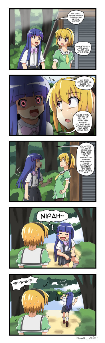 Higurashi - Rika Roasts Satoko
