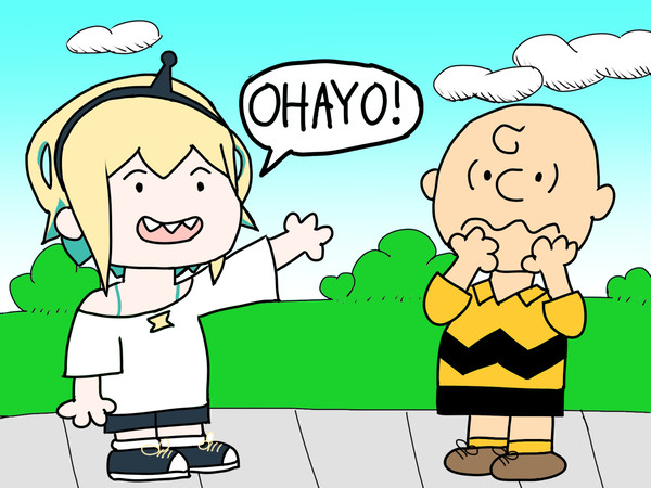Say "Ohayo" Charlie Brown