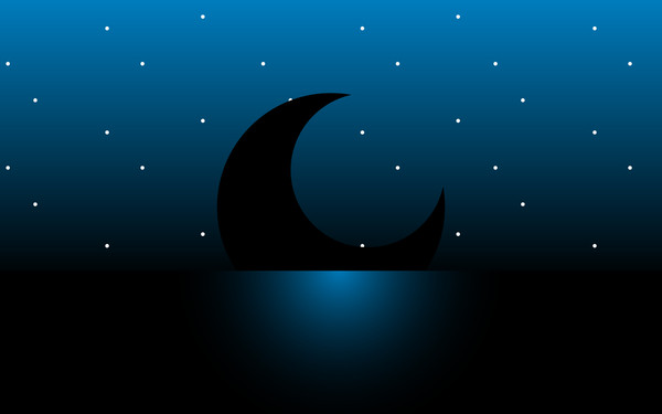 夜の海