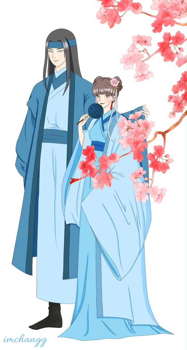 NejiTen with Cherry Blossom