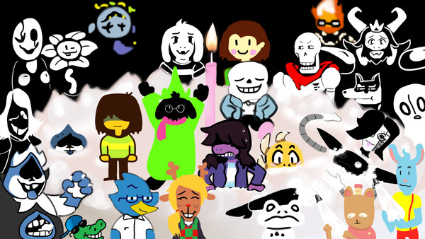 UT/DR Characters on Cake