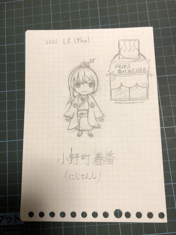 絵描き初心者がシャーペンで描いてみた。60～65枚目