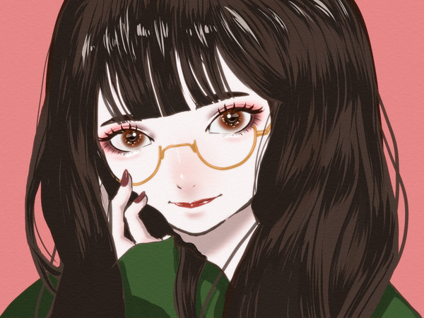 メガネ女子