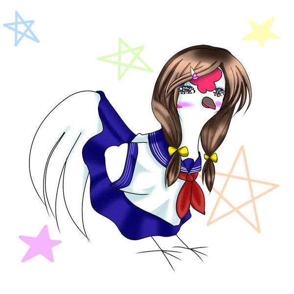 セーラー服烏骨鶏