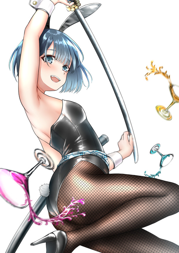 バニーガール × 刀