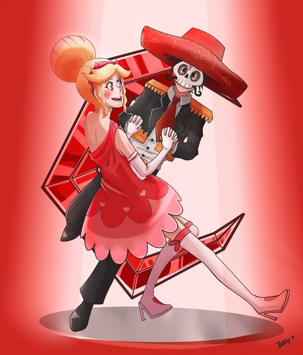 Starco dance under the bloodmoon