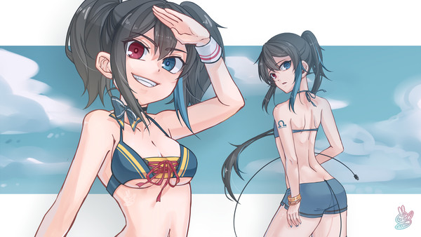 夏と水着