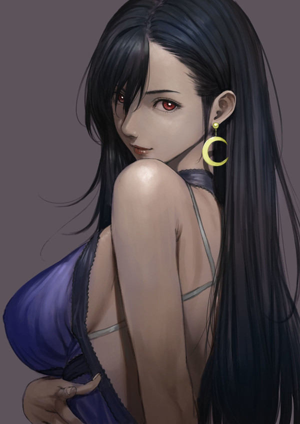 Tifa Lockhart in blue dress