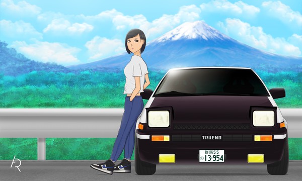 The girl and her Hachi-Roku
