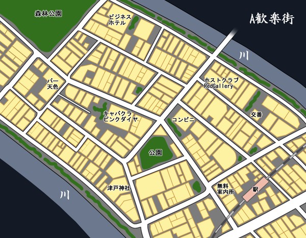 仮初の殺意画像3　全体地図