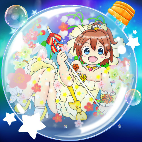 千夏ちゃんと透明素材