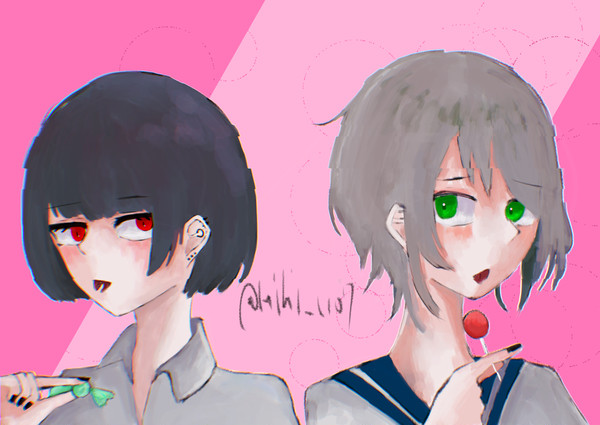 🖤❤️🍬×🤍💚🍭