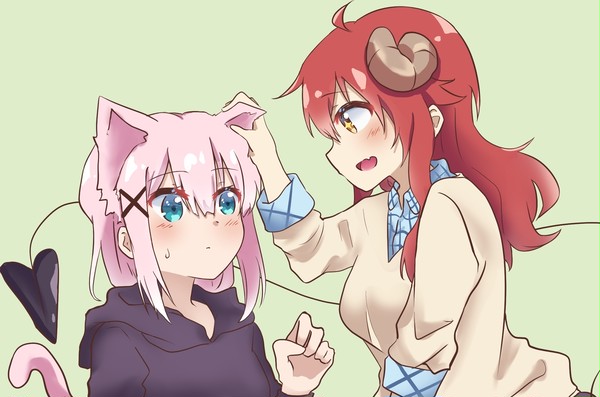 猫の日のシャミ桃