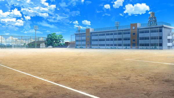 フリー素材 背景 学校 校庭