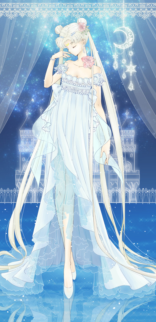 美少女戰士同人周邊-西蕾妮蒂公主油畫布窗簾
