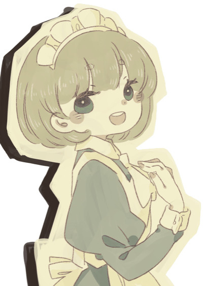 メイドさんのまばたき