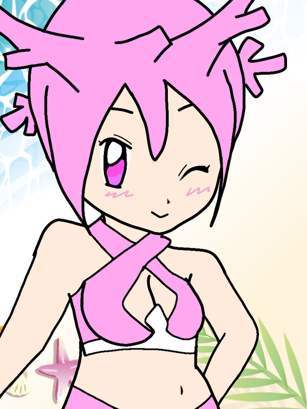 サニーゴ擬人化