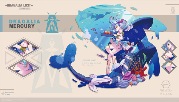 ドラガリア　夏イベント　ファンアート