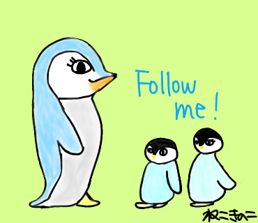 ペンギン親子
