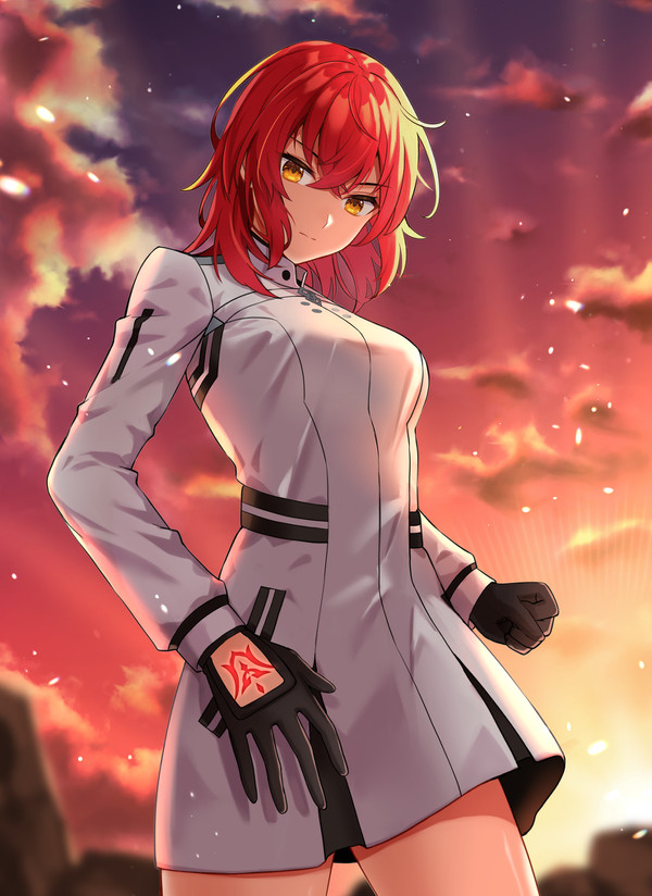 夕日