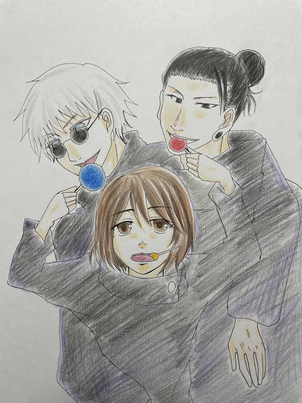3人で。