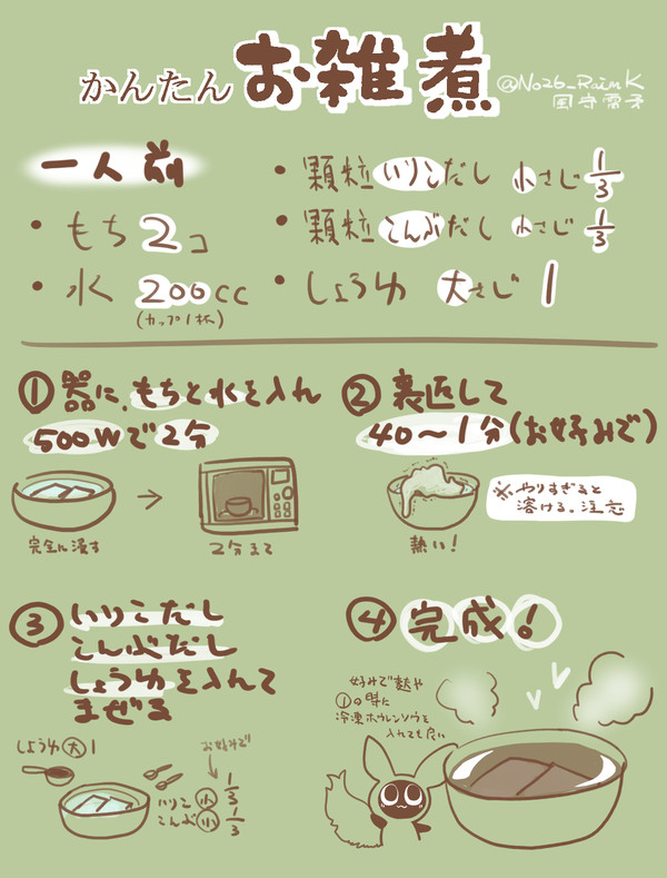 うまい雑煮が食べたい!