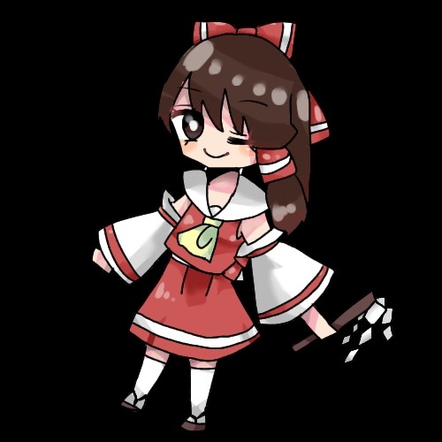 霊夢　(透過PNG)