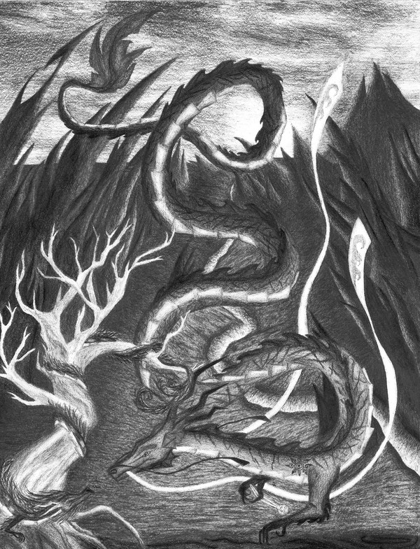 Lan Wangji dragon AU