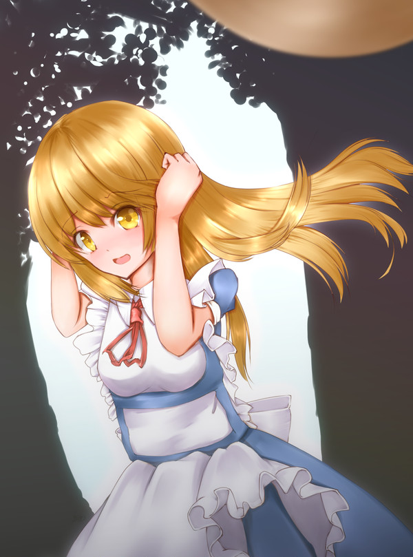 帽子飛ばされたカナちゃん